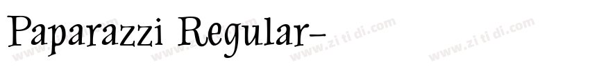 Paparazzi Regular字体转换